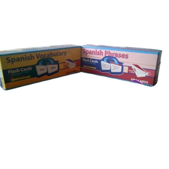 Spanish Phrases Flash Cards (1000 cards) Lot of 2 - Picture 3 of 6